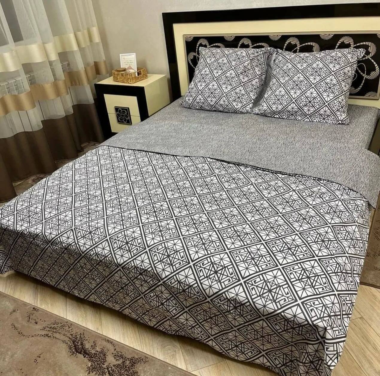 Постельное белье хлопковое Платинум Полутораспальное 150 x 220 Бязь Серая 70 х 70, фото №5 Постельное белье хлопковое Платинум Полутораспальное 150 x 220 Бязь Серая 70 х 70, фото №5