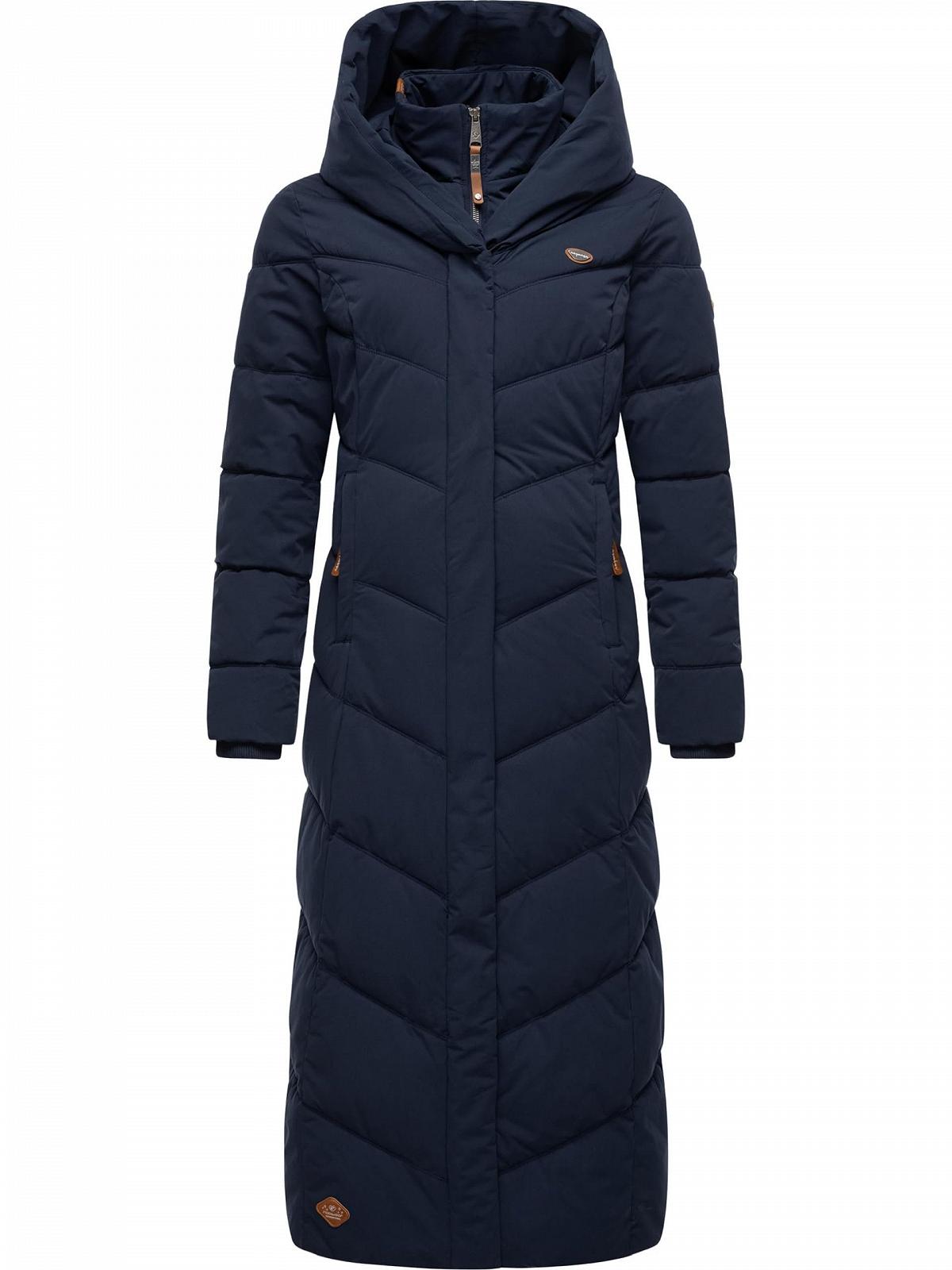 Пальто зимове Ragwear Natalka Extralong Intl Жіноче Тепле стьобане екстрадовге з капюшоном, фото №1