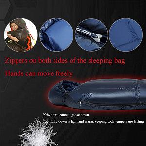 Спальный мешок MYVVKIA для зимнего отдыха и кемпинга: сохраняет тепло при минус 20-40 градусах synthetic.ua - Фото 1