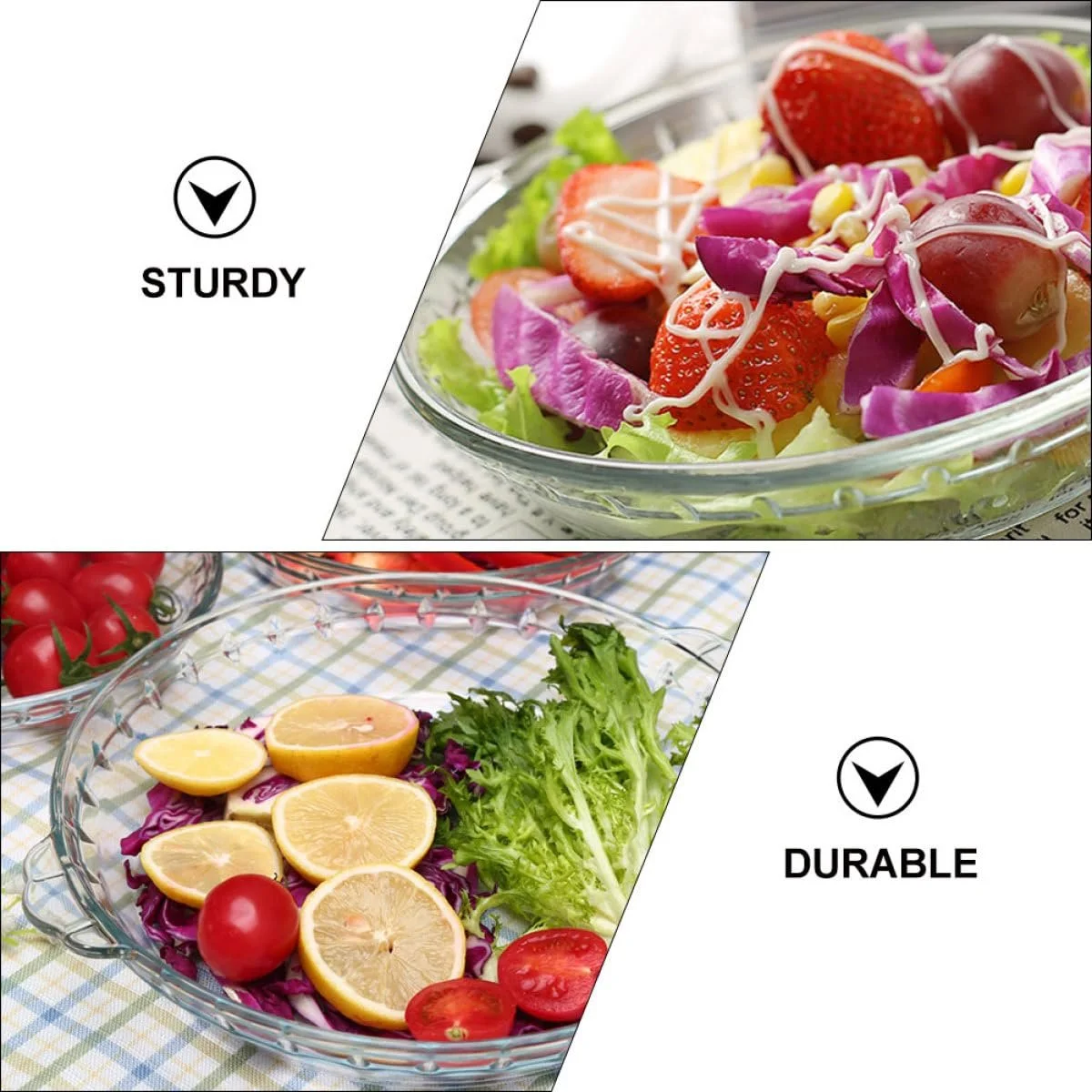 Противень BESPORTBLE из термостойкого закаленного стекла круглый прозрачный для микроволновой печи и духовки, фото №9