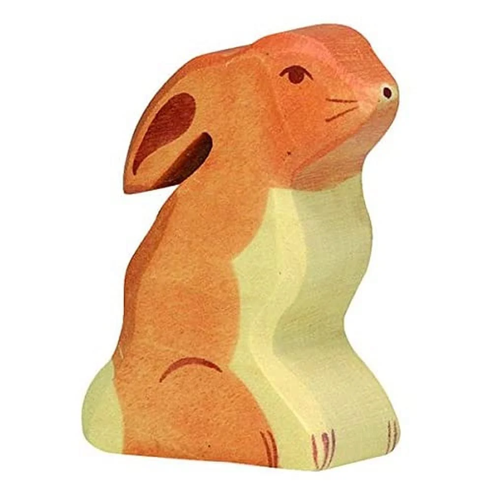 Дерев'яна фігурка Holztiger Sitting Hare, фото №1