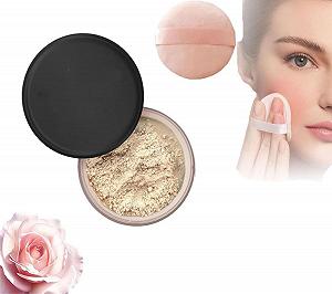 Пудра Allaura Beauty Blurring фіксуюча водостійка для всіх типів шкіри, рожева, 1 шт - Фото 1