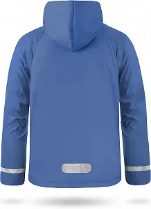 Детская дождевая куртка с капюшоном normani для мальчиков Водонепроницаемость: 5000 мм с 3M		Scotchlite		Reflectors и 2-сторонней эластичностью - Фото 1