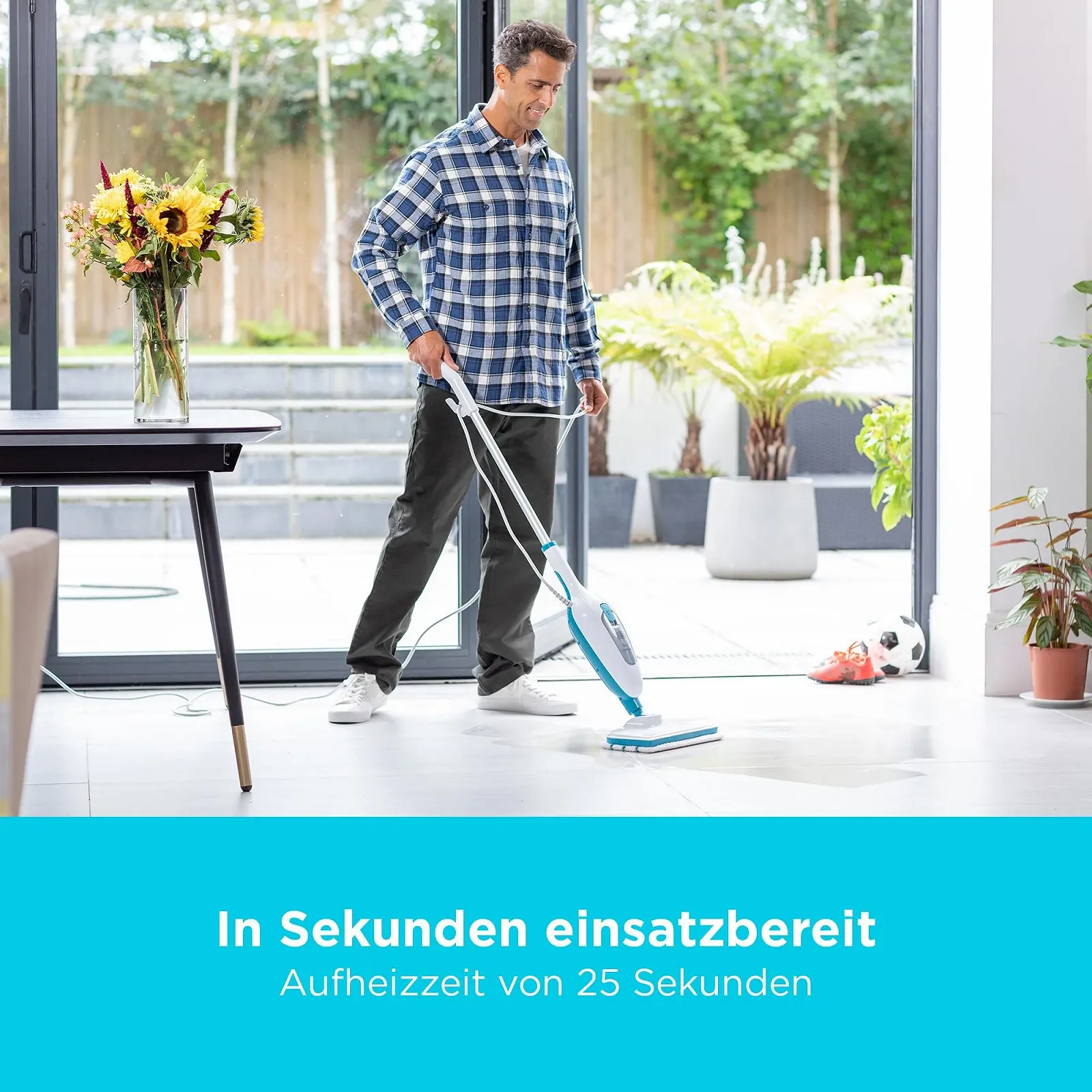 Паровая швабра BLACK + DECKER 5 in 1 FSMH13E5-QS 1300 W 350 ml, фото №5