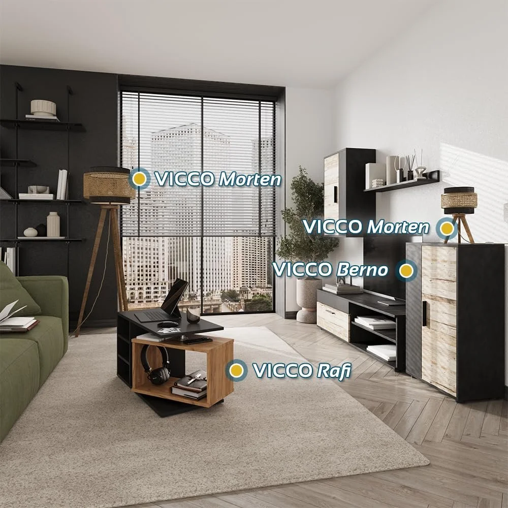 Настільна лампа Vicco Morten Ротанг Дерево Кремова 26 x 45 см E27, фото №2