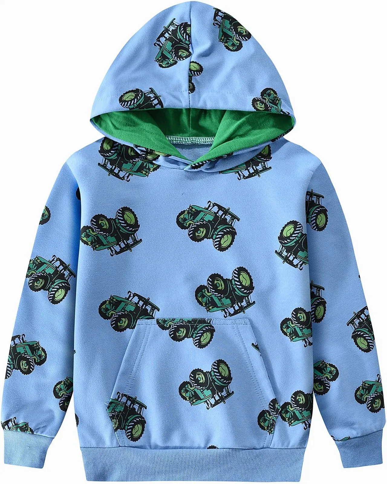 Худі CM-Kid для хлопчиків, з довгими рукавами, кольорові дитячі світшоти з трактором, фото №1