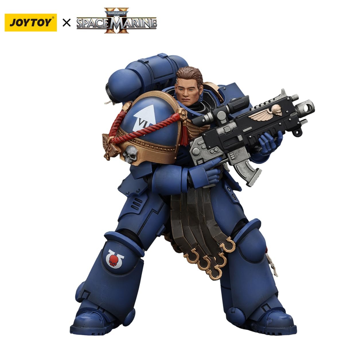 Фігурка Joytoy Warhammer 40K Space Marines 2 Ультрамарини Сержант Гадріель JT00065, Game Special Limited Edition, колекційна, масштаб 1/18, фото №3