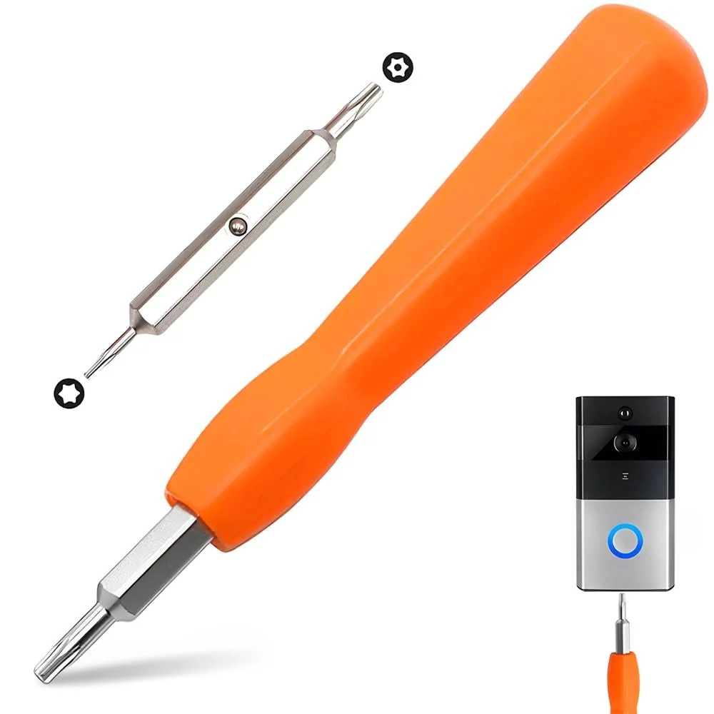 Викрутка для дверного дзвінка зі змінними двосторонніми бітами T6 T15, фото №1