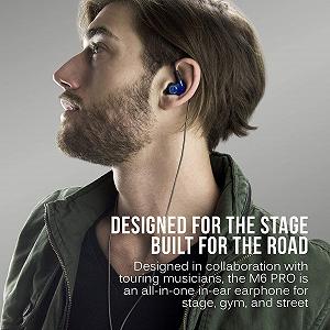 Навушники MEE audio M6 PRO 2-го покоління внутрішньоканальні універсальні сині synthetic.ua - Фото 1