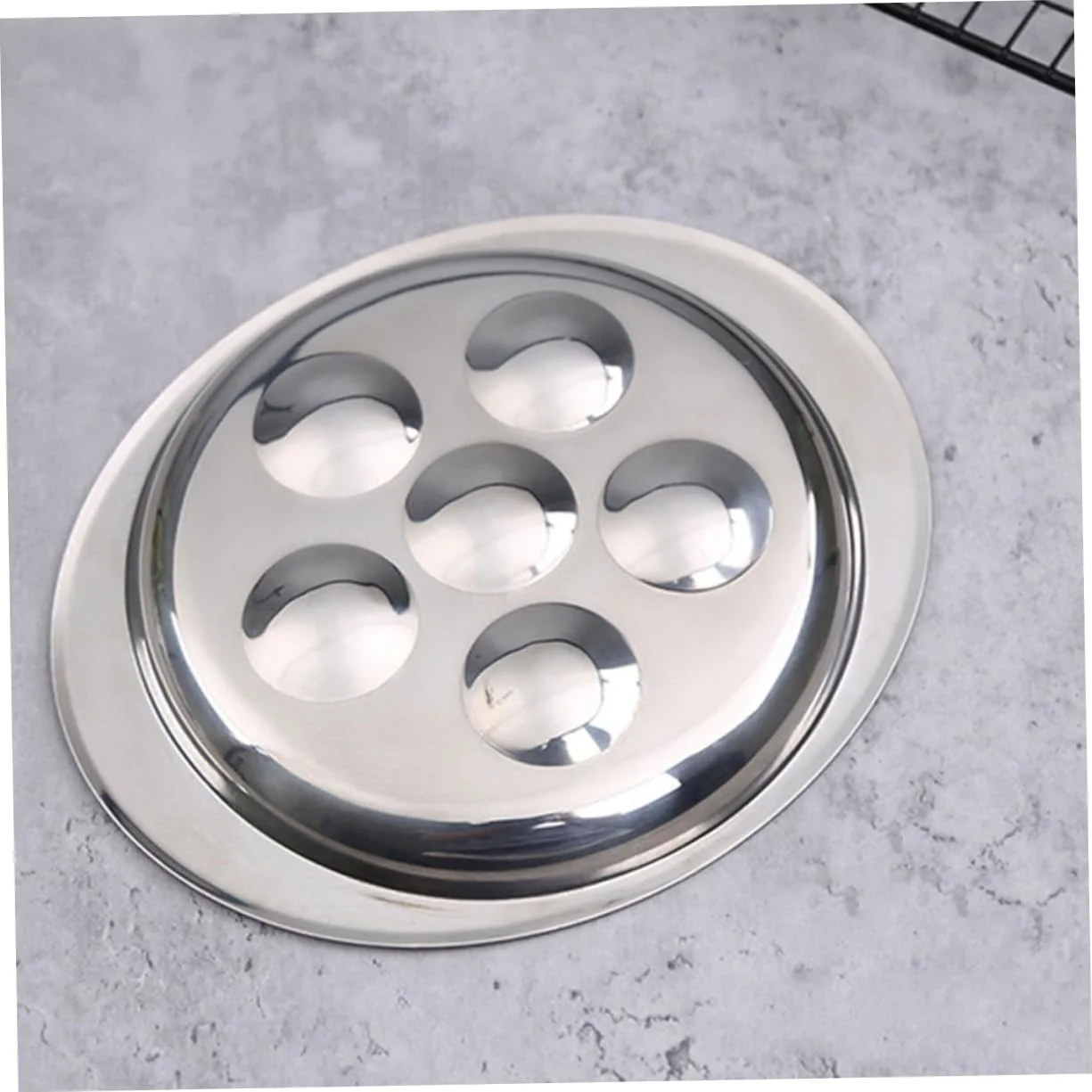 Форма для запікання равликів VALICLUD 2 штуки з нержавіючої сталі з ручкою для морепродуктів та грилю, фото №4