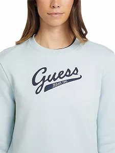 Світшот Guess Reg Logo EMB Sweat Langarm Бірюзовий Azure Lagune S - Фото 1