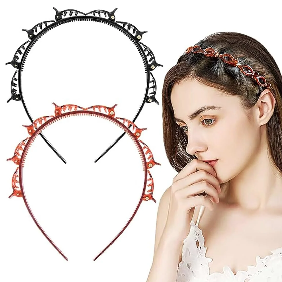 Набір обручів для волосся 2 шт., фото №1