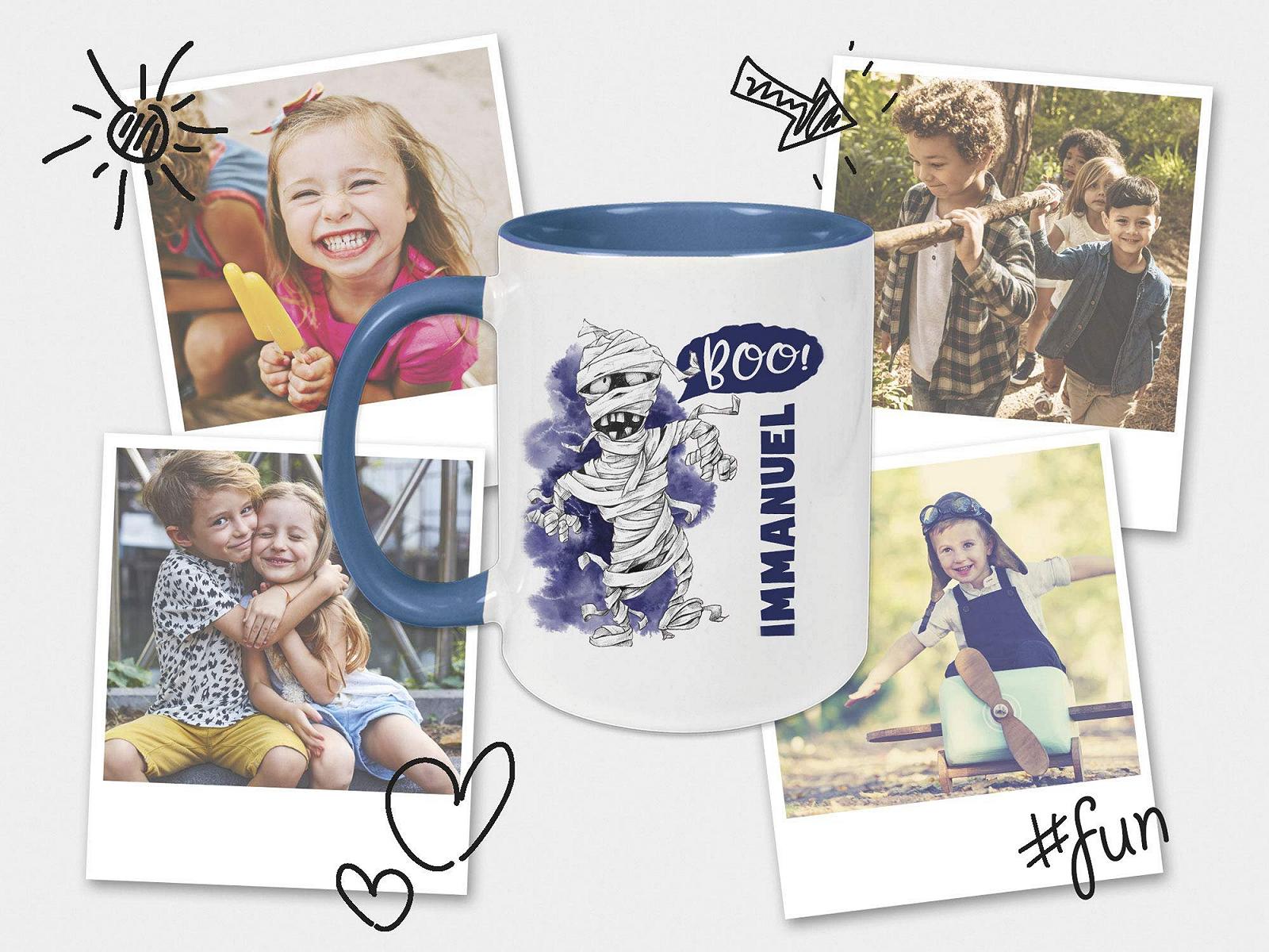 Детская Кружка с Именем Темно-Синяя Керамическая, фото №5