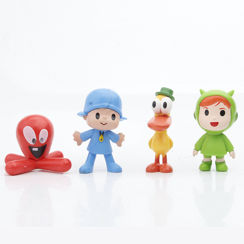 Покойо Pocoyo Малыш и его друзья игрушки фигурки для детей Нина, Элли, Пато, Фред, Лула 7шт, фото №3