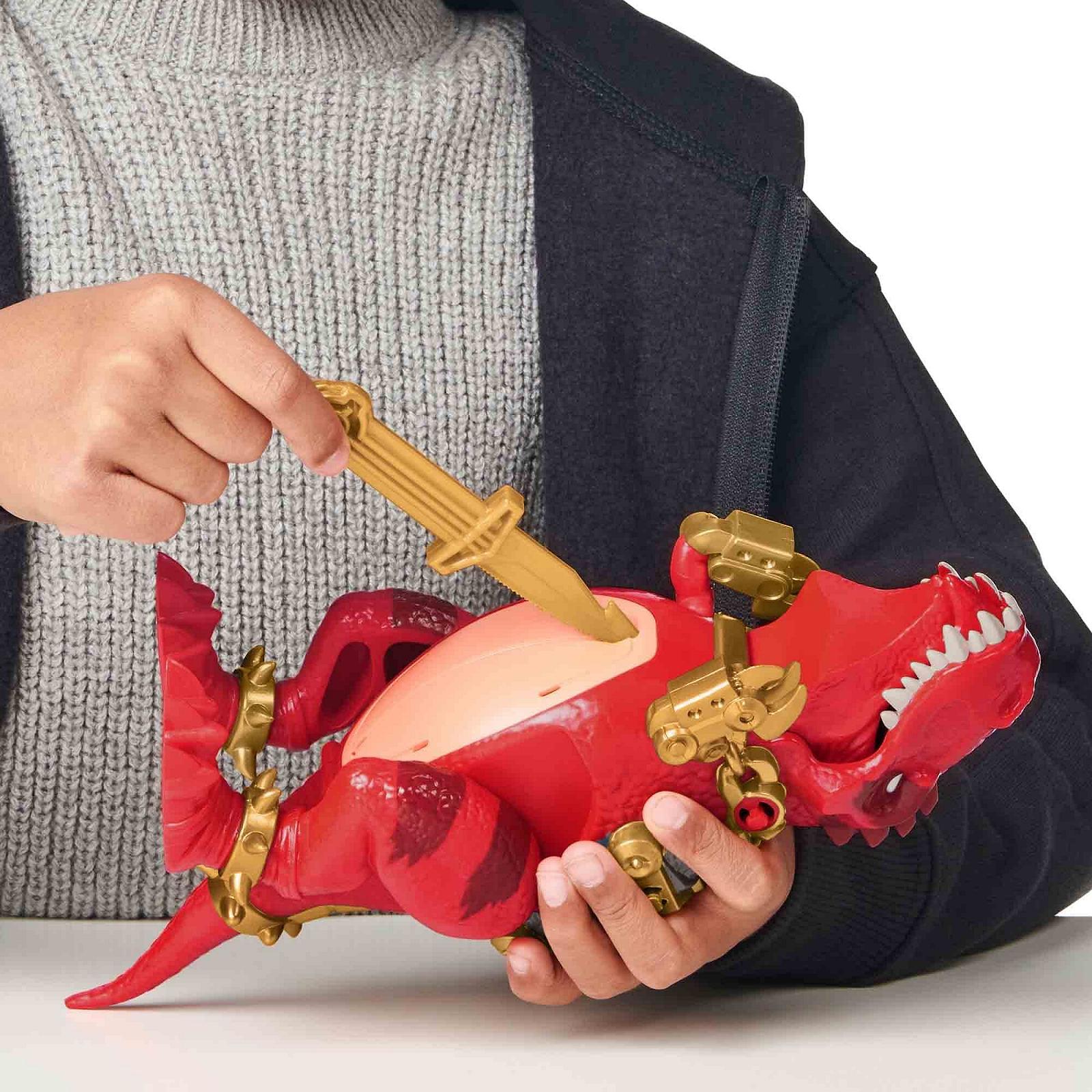 Игрушка Динозавр T-Rex Treasure X TX Dino Dissection Игровой набор в клетке с куклой и аксессуарами, сюрприз, 8 сокровищ, Разноцветный, фото №4