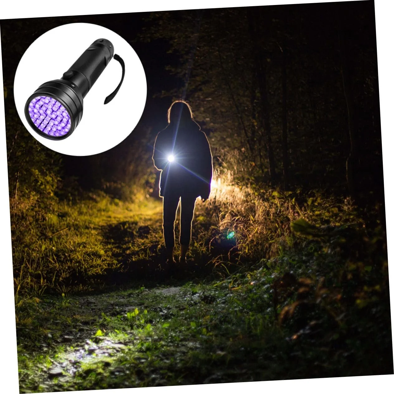Ультрафіолетовий ліхтарик HOMSFOU LED для активного відпочинку на природі, водо- та ударостійкий для виявлення мінералів і сечі домашніх тварин, фото №8 Ультрафіолетовий ліхтарик HOMSFOU LED для активного відпочинку на природі, водо- та ударостійкий для виявлення мінералів і сечі домашніх тварин, фото №8