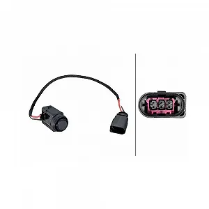 Датчик парковки HELLA 6PX 358 270-791 для AUDI SEAT SKODA VW BENTLEY, внутренний - Фото 1