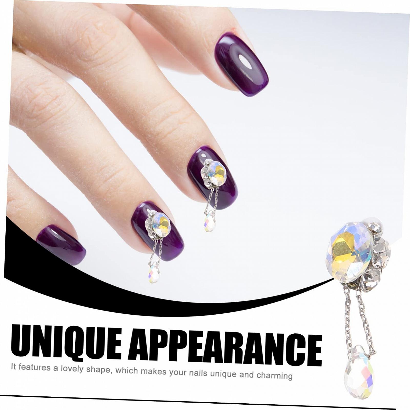 Подвеска Healeved для ногтей со стразами, 15 шт., фото №3