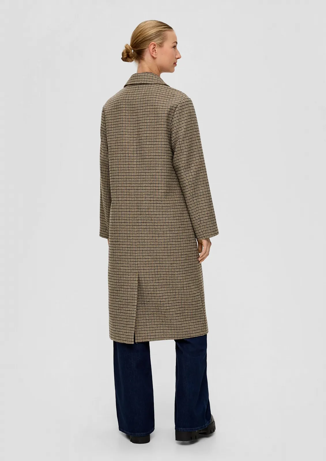 Пальто s.Oliver Картатий Змішана вовна, фото №5