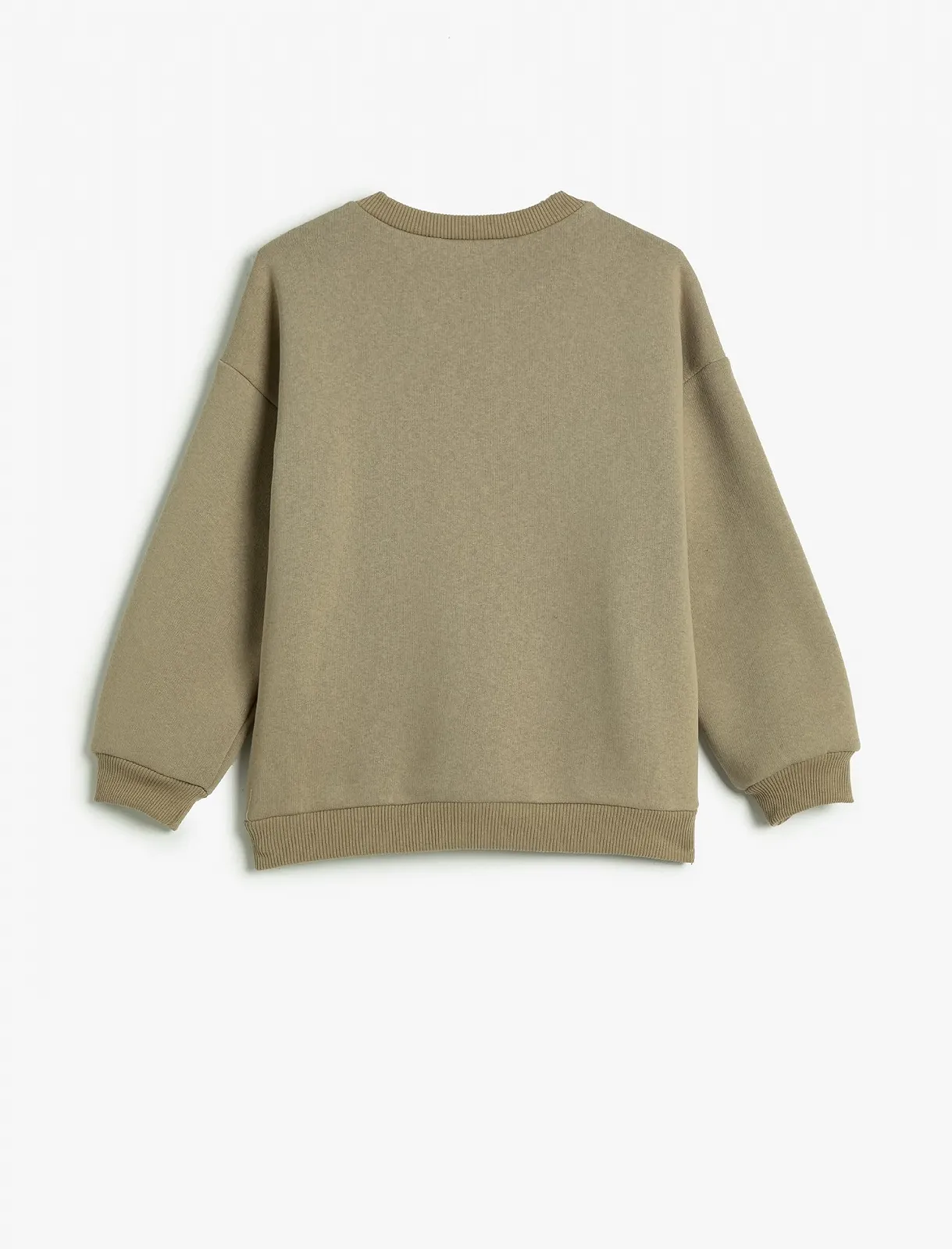 Світшот Koton для дівчат з довгими рукавами, круглим вирізом та принтом, з начосом всередині, фото №2