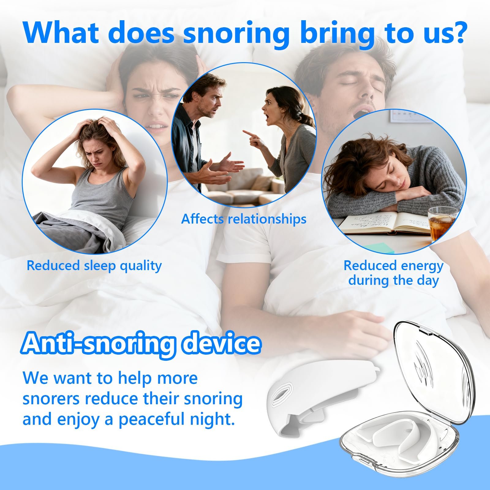 Засіб від хропіння Esoes, багатоцільовий для чоловіків і жінок, миється і багаторазовий, фото №5