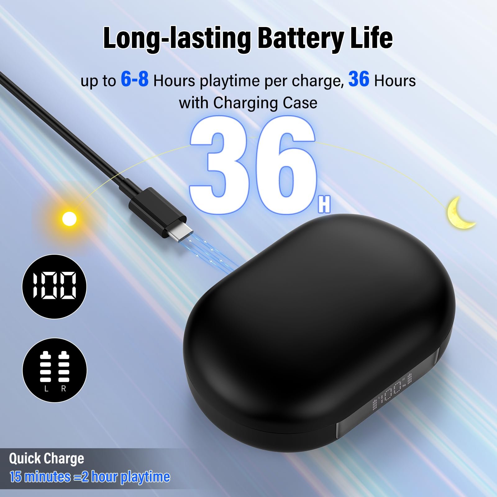 Навушники-перекладач AI, для голосового перекладу в реальному часі 164 мови з додатком, 6 режимів перекладу, фото №7