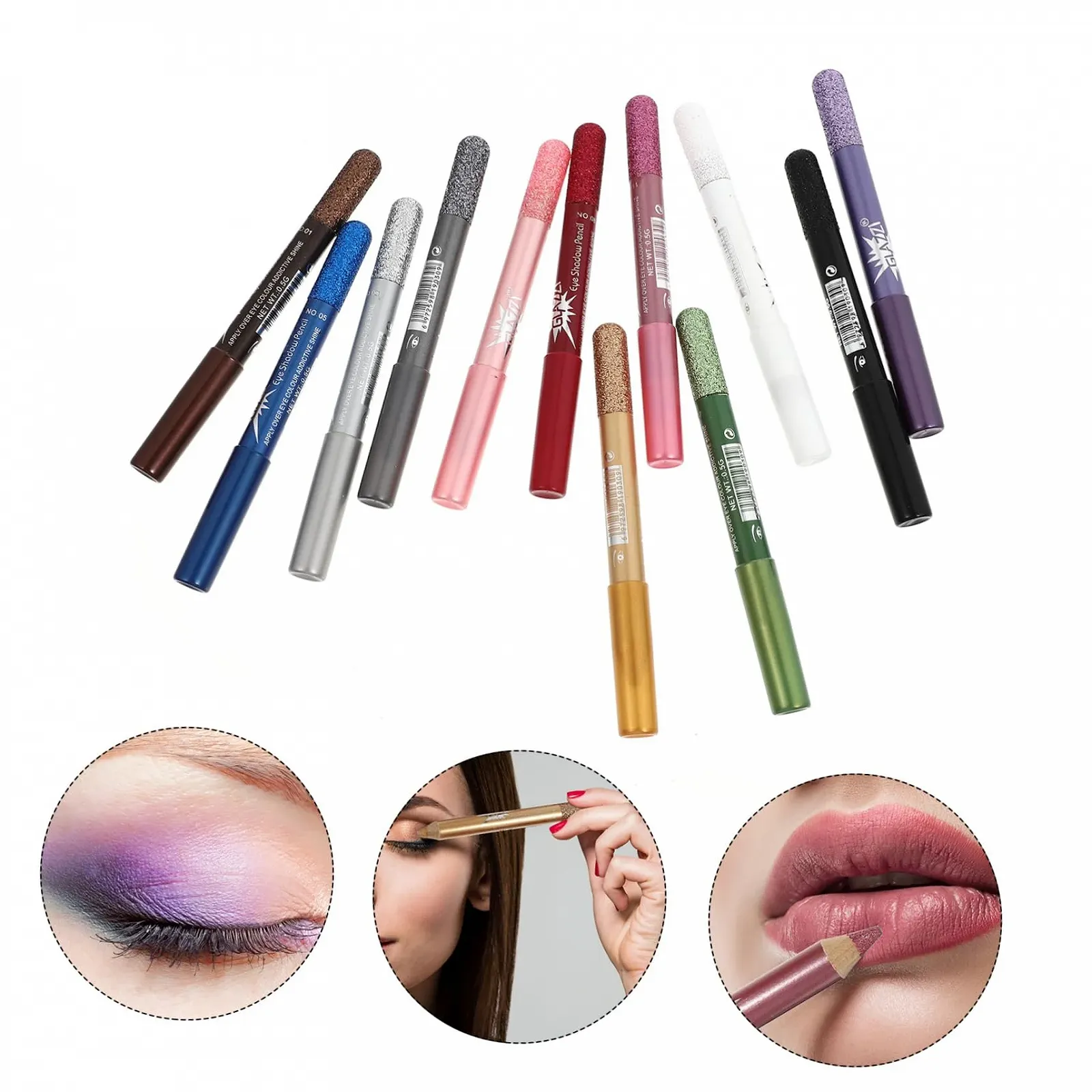 Карандаши для глаз Водостойкие Гелевый, фото №2 Карандаши для глаз Водостойкие Гелевый, фото №2