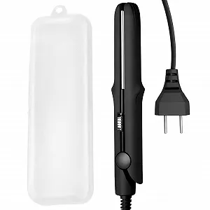 Випрямляч для волосся Retoo Mini Керамічне покриття 110-250V 17.5 см Black synthetic.ua - Фото 1