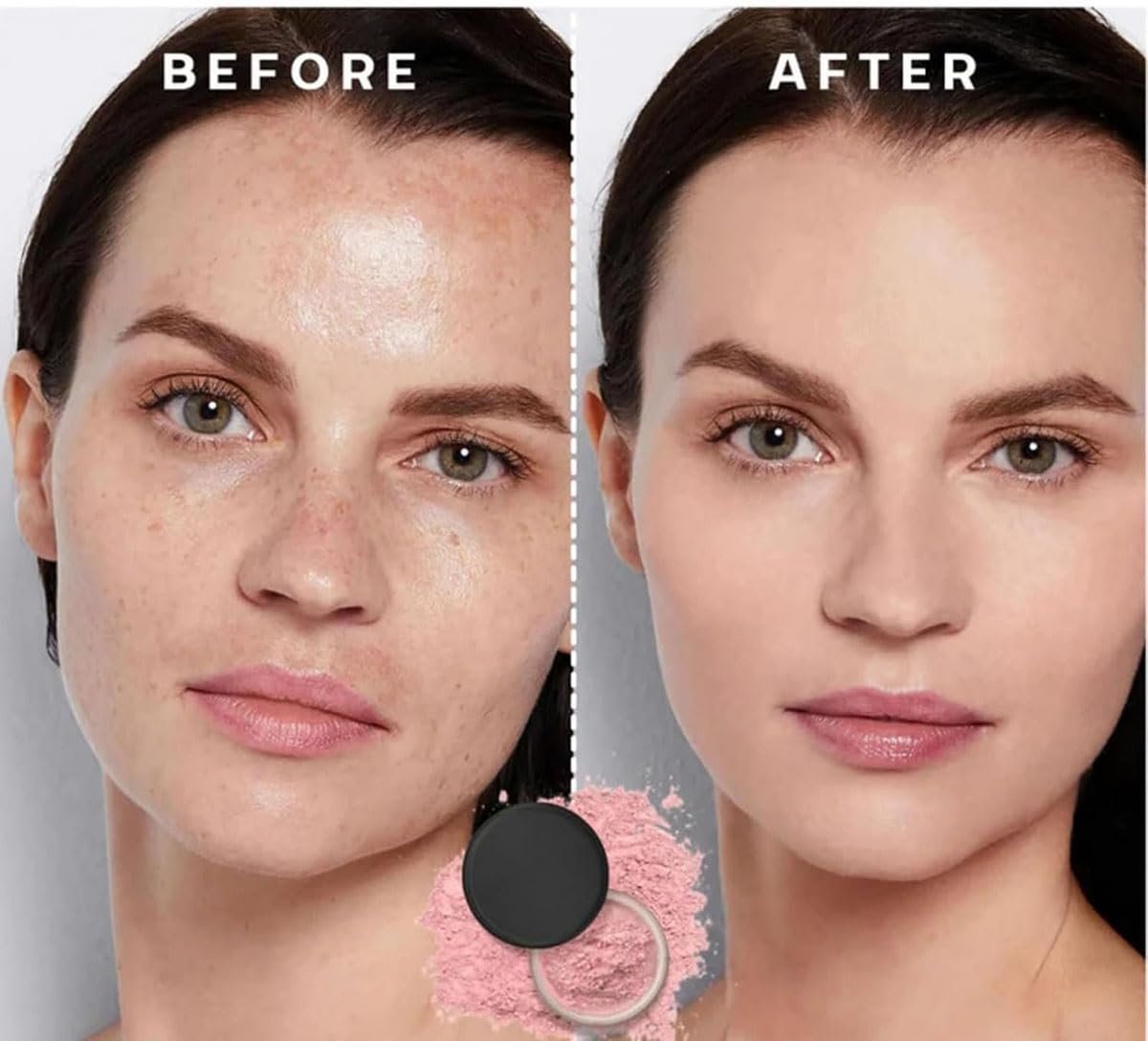 Пудра Allaura Beauty фіксуюча рожева, Allaura Beauty розмиваюча фіксуюча, Allaura Beauty змішуюча, Allaura Beauty фіксуюча, водостійка фіксуюча, рожева розмиваюча для всіх типів шкіри (02#), фото №3