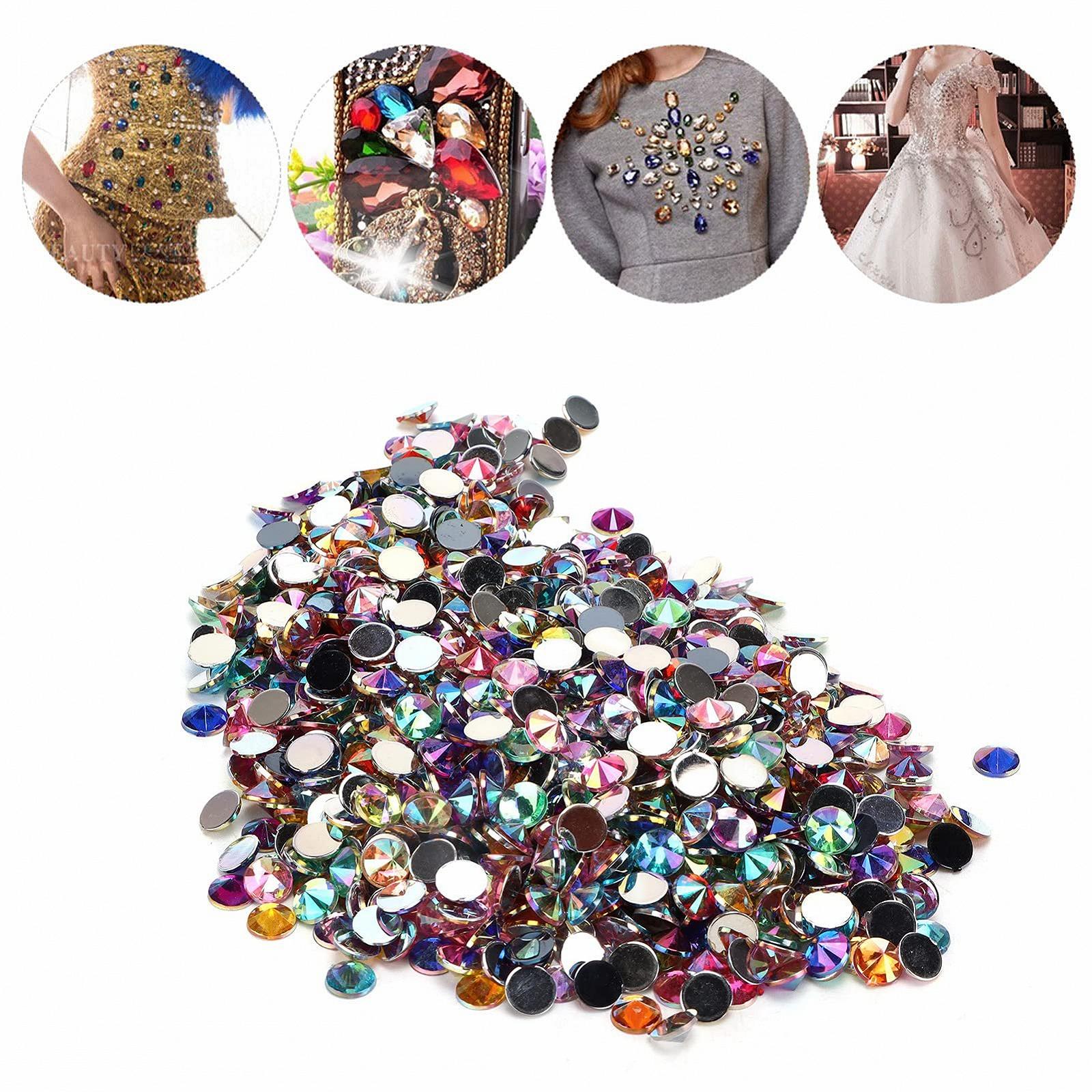 Стразы Плоские 1000 шт. Кристалл Стразы Плоская Задняя Диаманты Камни для одежды для ногтей, фото №9