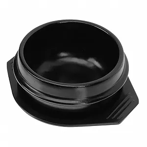 Горшок керамический GLEAVI жаропрочный с нескользящим подносом - Фото 1