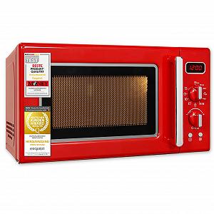 Мікрохвильова піч Exquisit Retro RMW720-3GDIG 700 W гриль 1000 W 20 L Червона - Фото 1