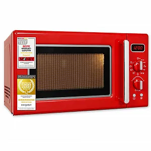 Мікрохвильова піч Exquisit Retro RMW720-3GDIG 700 W гриль 1000 W 20 L Червона - Фото 1