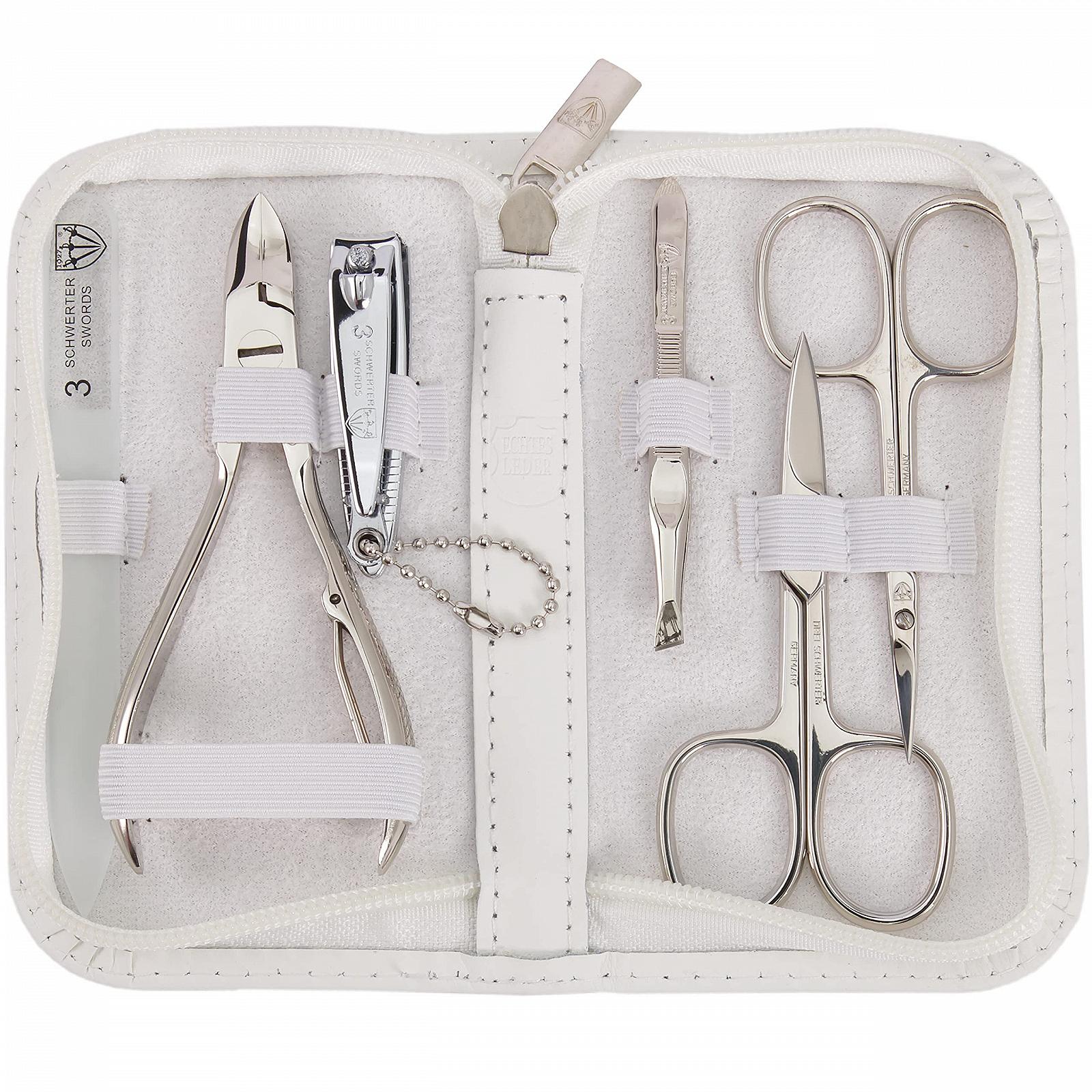 Набір для манікюру та педикюру DREI SCHWERTER Verona 6 предметів Білий, фото №1 Набір для манікюру та педикюру DREI SCHWERTER Verona 6 предметів Білий, фото №1