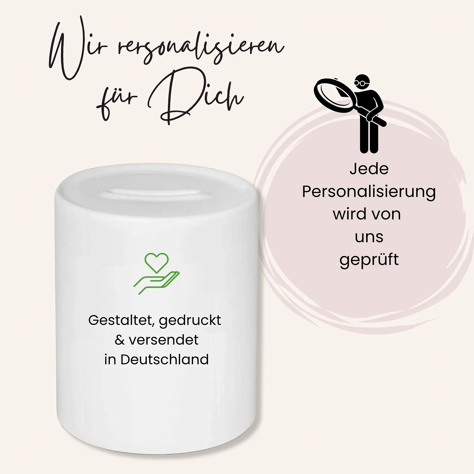 Скарбничка GRAZDesign Вовк Персоналізована Бохо, фото №4