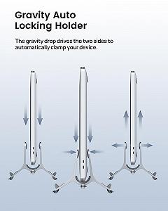 Подставка для ноутбука SODI, вертикальная подставка для MacBook Air, MacBook Pro, iPad, iPhone, регулируемая подставка для MacBook, серебристая synthetic.ua - Фото 1