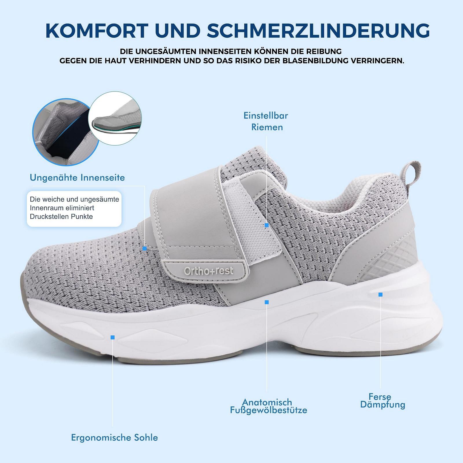Мужские кроссовки Ortho+rest для диабетиков, отечные ноги, поддержка свода стопы, ортопедические, фото №5