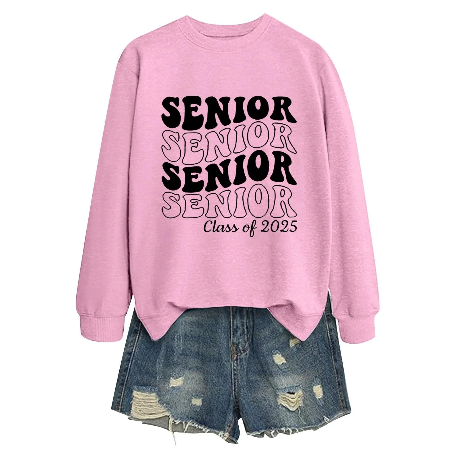 Жіноча Толстовка Generisch Однотонна Повсякденна на Блискавці Oversized, фото №2