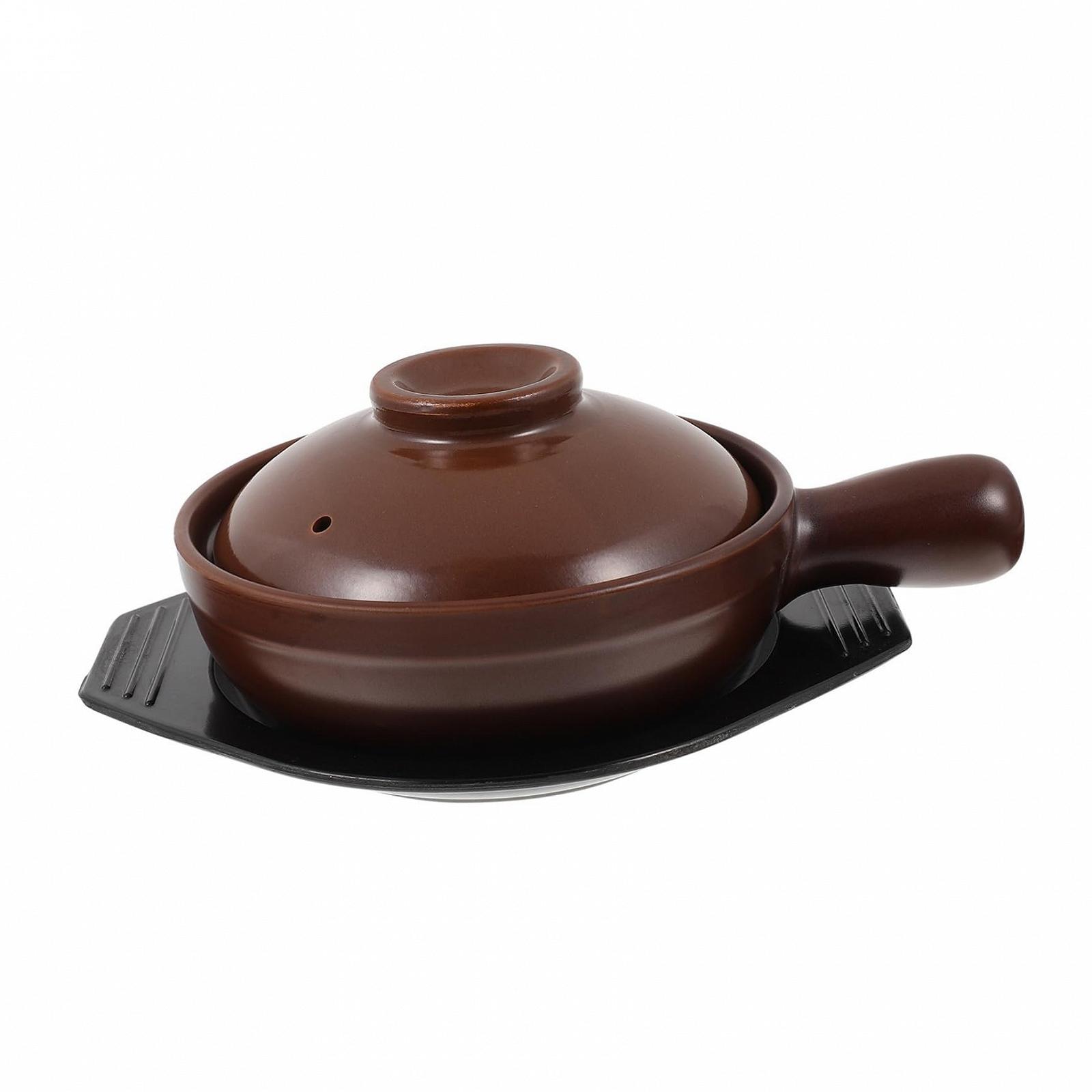 Ківш Sosoport керамічний з ручкою плоске дно, фото №1