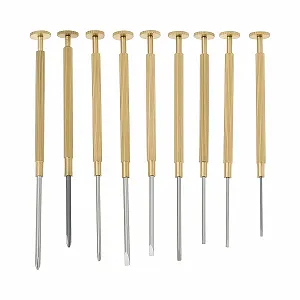 Набір викруток для ремонту годинників Slotted 0.8-1.8 мм Phillips 1.4-1.8 мм 9 шт. - Фото 1