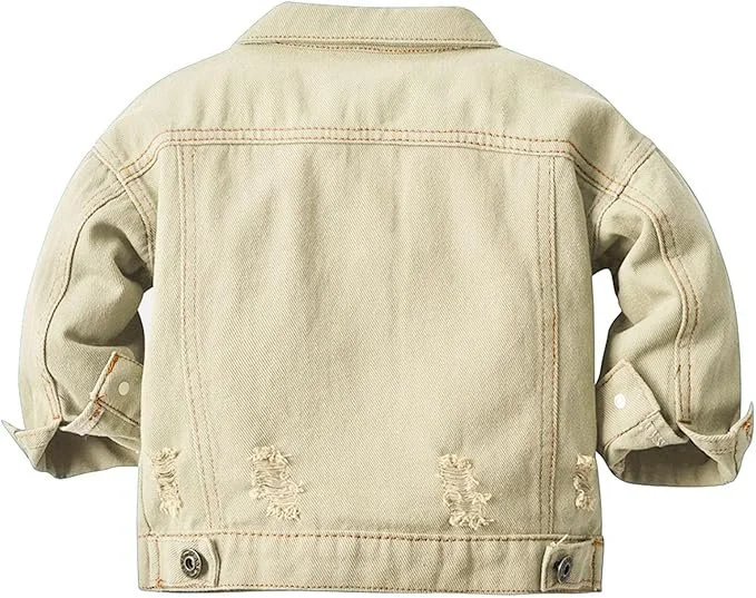 Вітрозахисна джинсова сорочка для малюків, фото №2