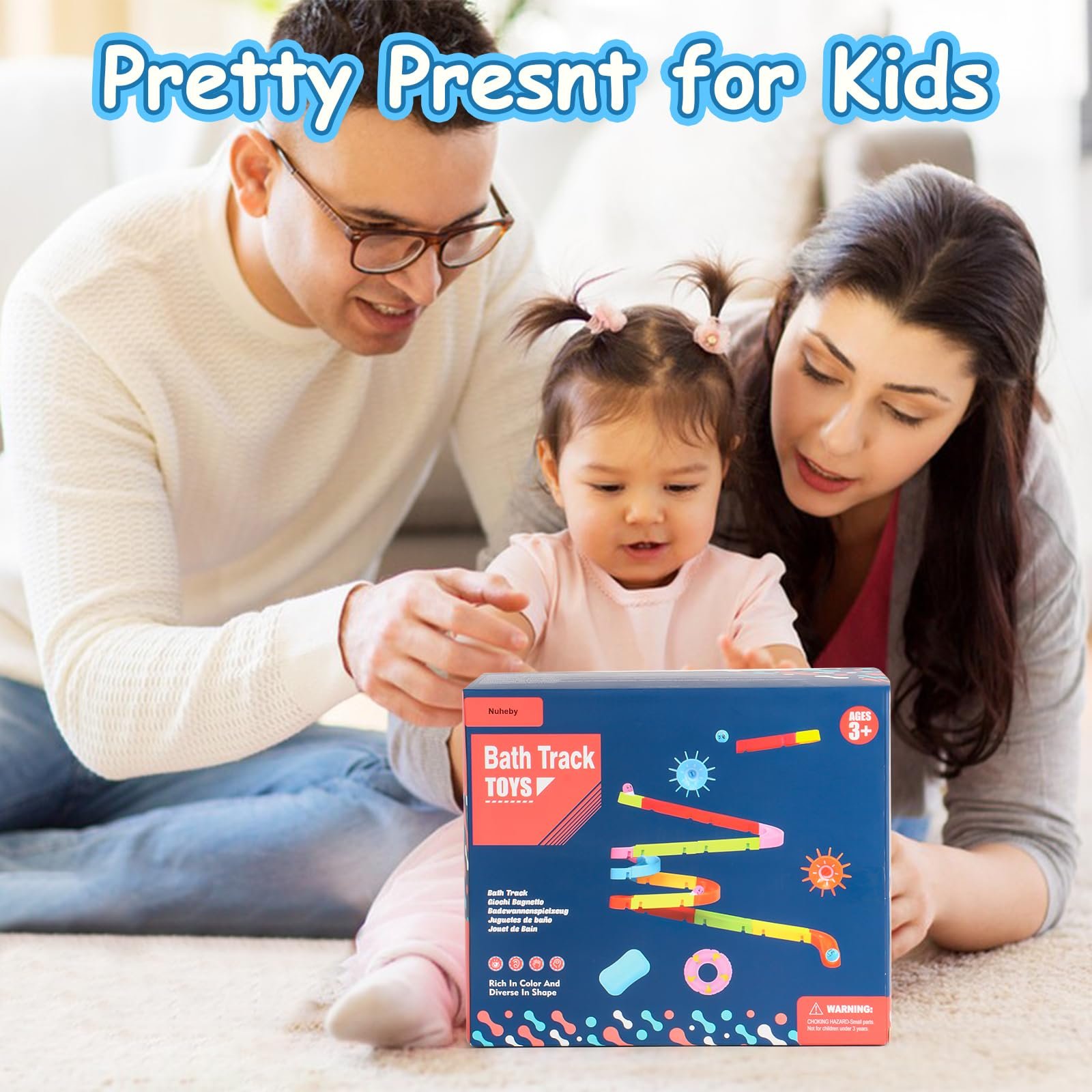 Игрушка для ванны Конструктор-пазл Гоночная трасса 38 деталей, фото №8