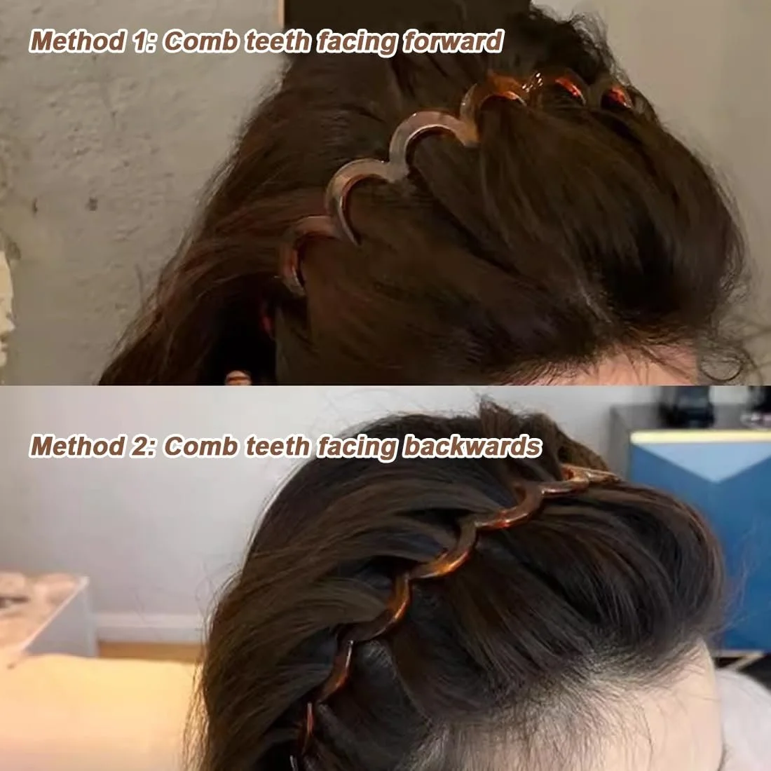 Обруч для волосся зубчастий Z типа, 4 штуки, фото №3