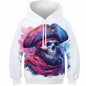 Худі KHHKJBVCE Скелет для хлопчиків і дівчаток, дитяче, 3D принт - Фото 1