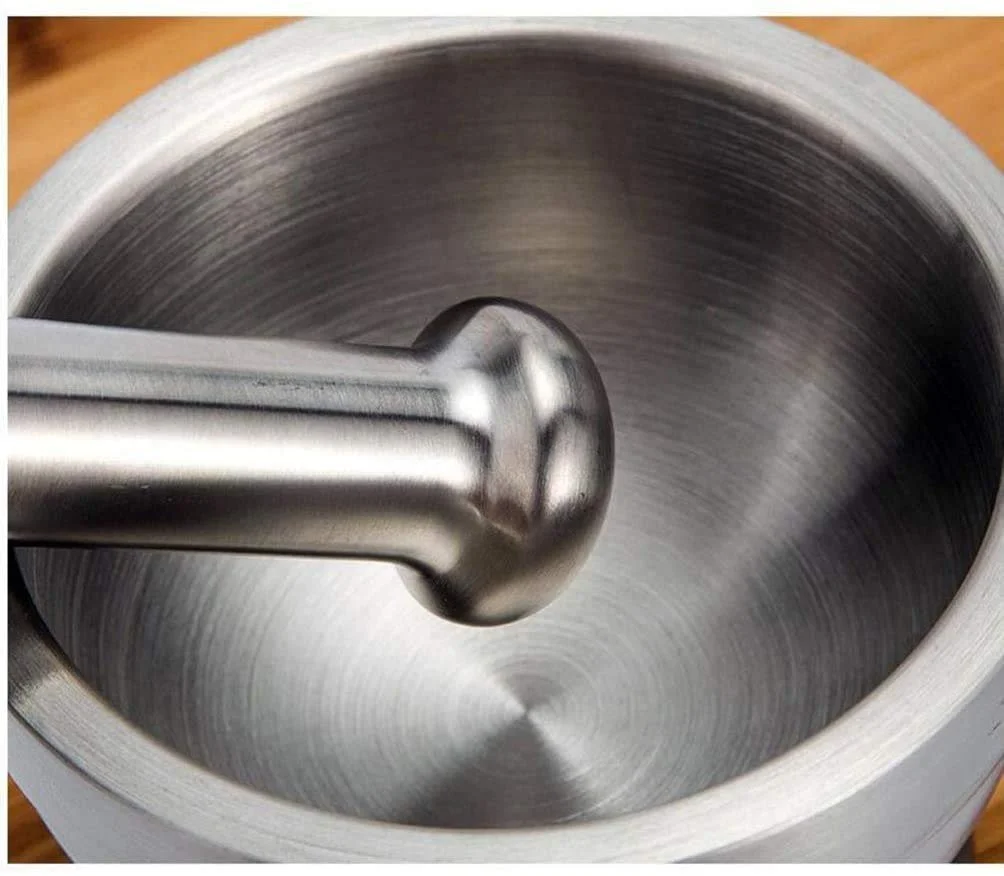 Ступка і товкач Набір Шліфована нержавіюча сталь, фото №8 Ступка і товкач Набір Шліфована нержавіюча сталь, фото №8