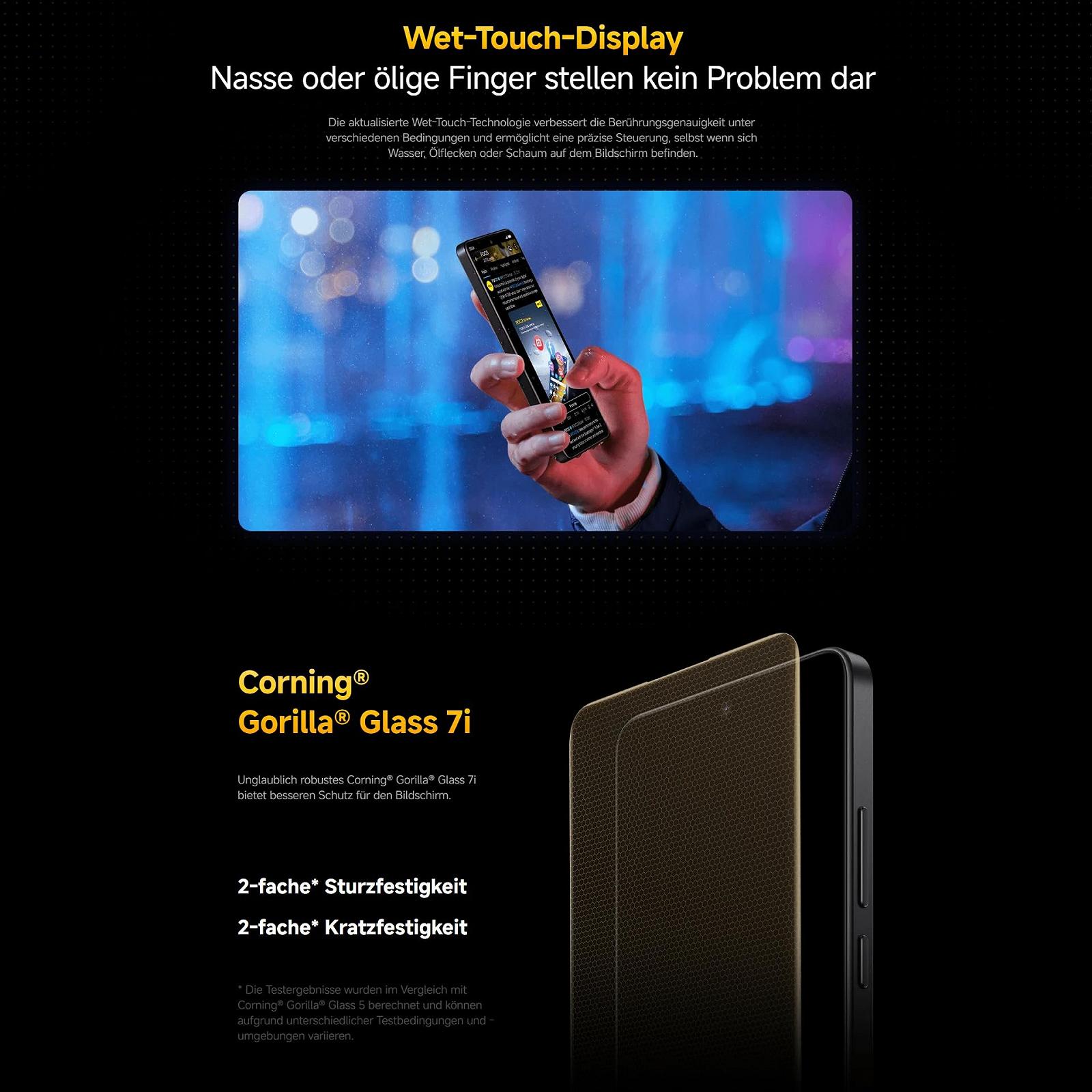 Смартфон Xiaomi Poco X7 Pro 12 + 512 ГБ Black, Основна камера 50 Мп з OIS, Акумулятор 6000 мАг з HyperCharge 90 Вт, IP68, Функції AI, фото №10