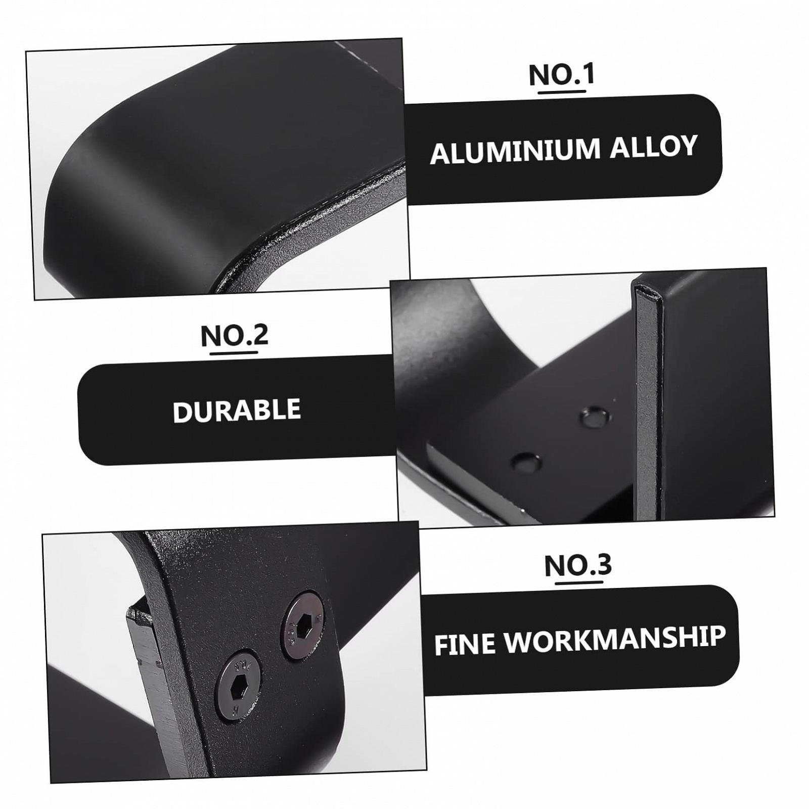 Подставка для ноутбука алюминиевая, эргономичная складная, для стола, прочная портативная, с рассеиванием тепла, черная, фото №7