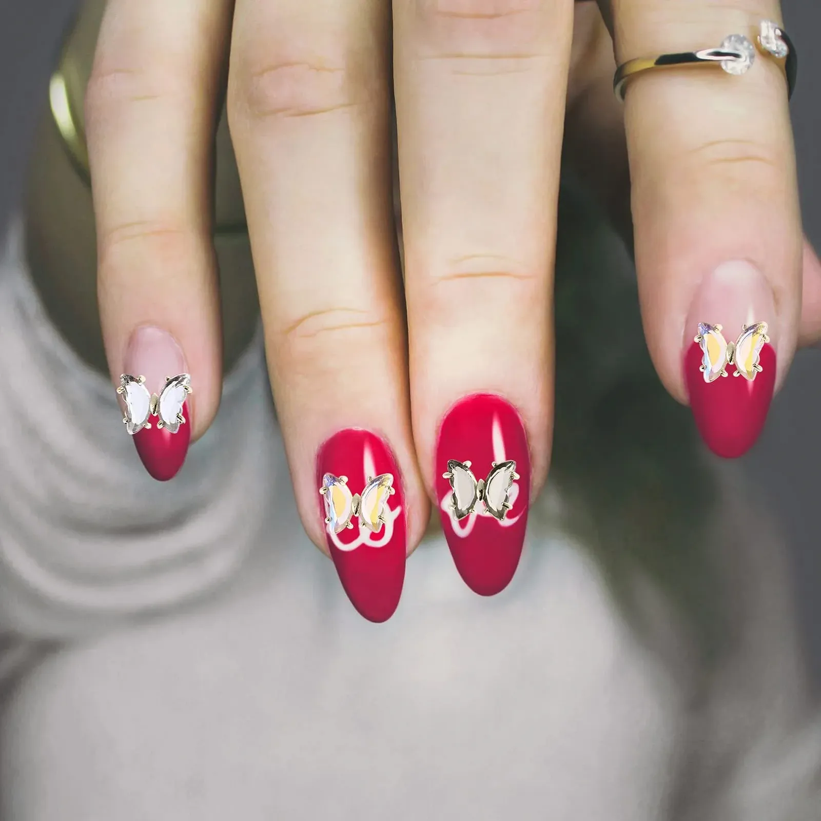 Украшения для ногтей Бабочки 3D Mobestech Мини Бабочки Блестки Декор для ногтей Ювелирные изделия Наклейки для ногтей Украшения для ногтей Наклейки для ногтей для женщин Девушек, фото №9