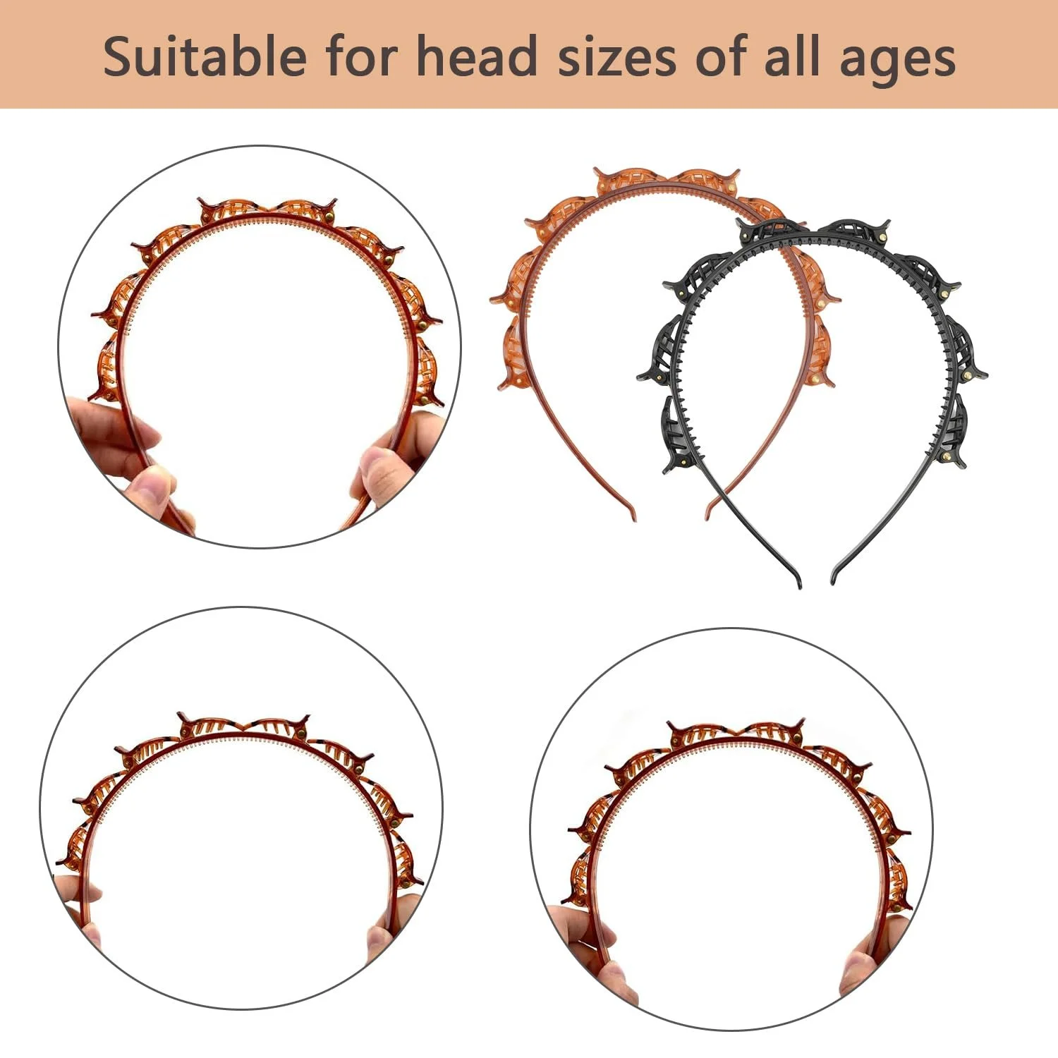 Обруч Amexo з затискачами, фото №3 Обруч Amexo з затискачами, фото №3