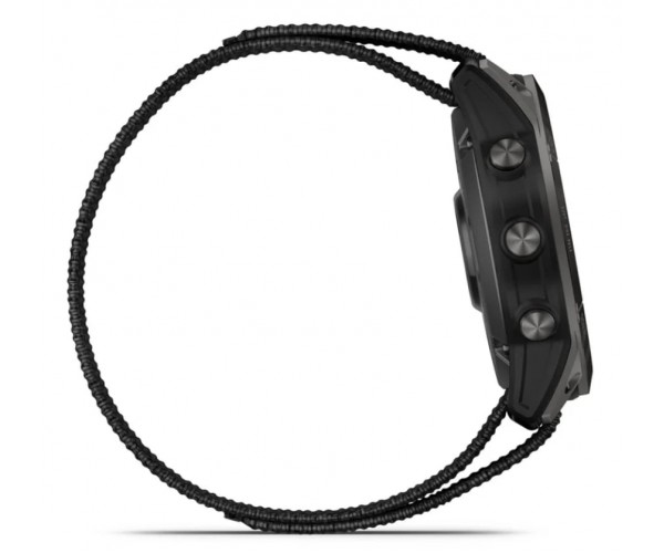 Смарт-годинник Garmin Enduro 2 Sapphire Carbon Gray DLC Titanium with Black UltraFit Nylon Strap (010-02754-13), фото №5